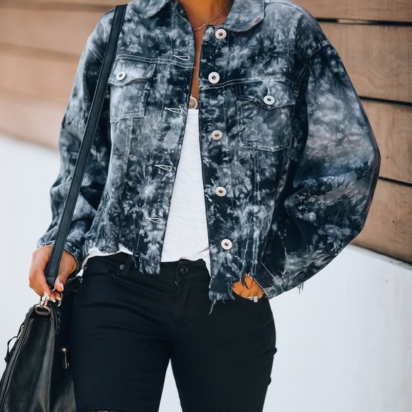 Jackets & Blazers - FINAL PRICE DROP Ink Drop Hand Dip Dyed Jacket